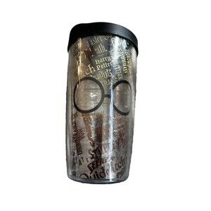 Tervis Harry Potter Glasses & Scar Tumbler Wrap and Black Lid 24oz Made In USA